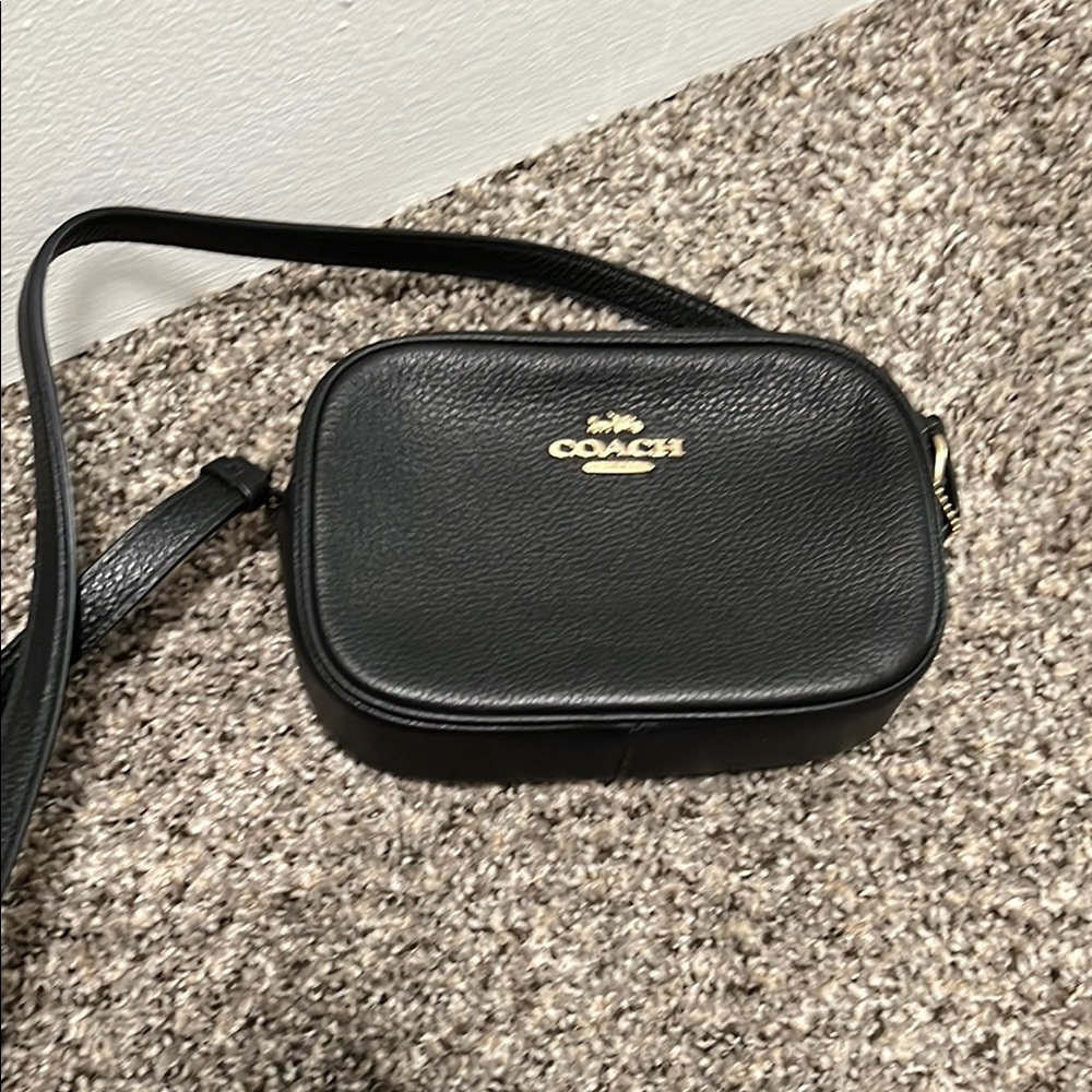 Coach Black Leather Crossbody Bag